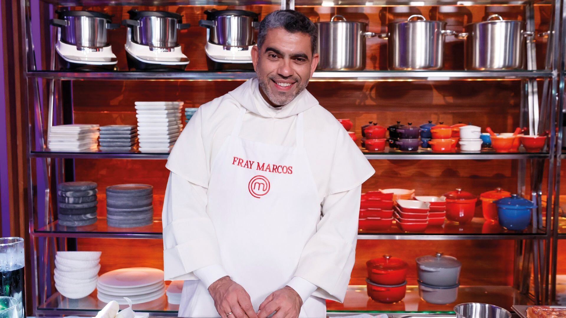Fray Marcos, durante su estancia en MasterChef.