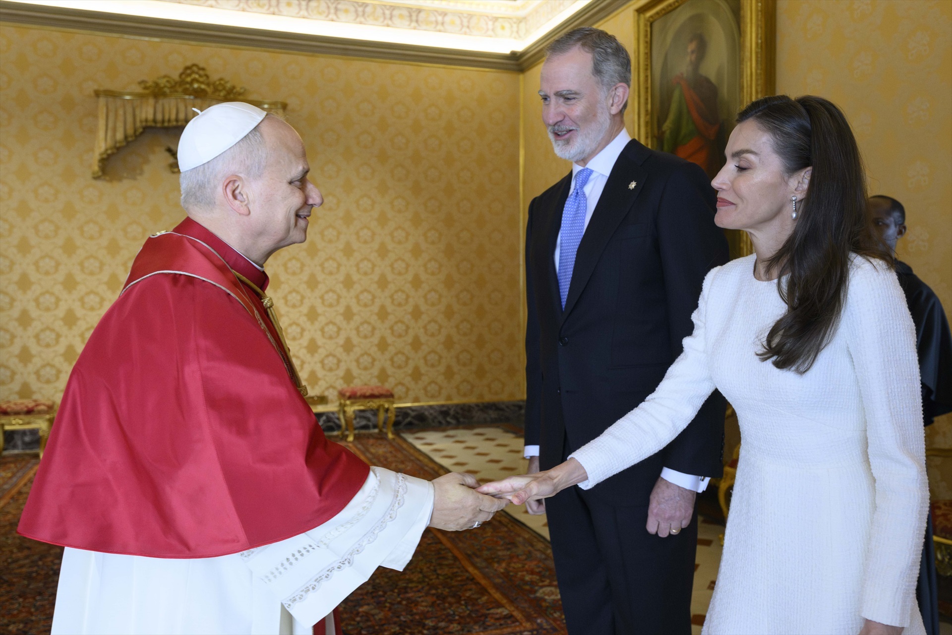 Los Reyes visitan a León XIV en el Vaticano. Europa Press