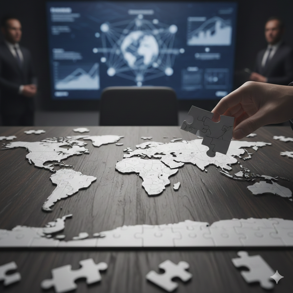 “Estamos asistiendo a la reorganización del sistema internacional”. Imagen creada con Gemini