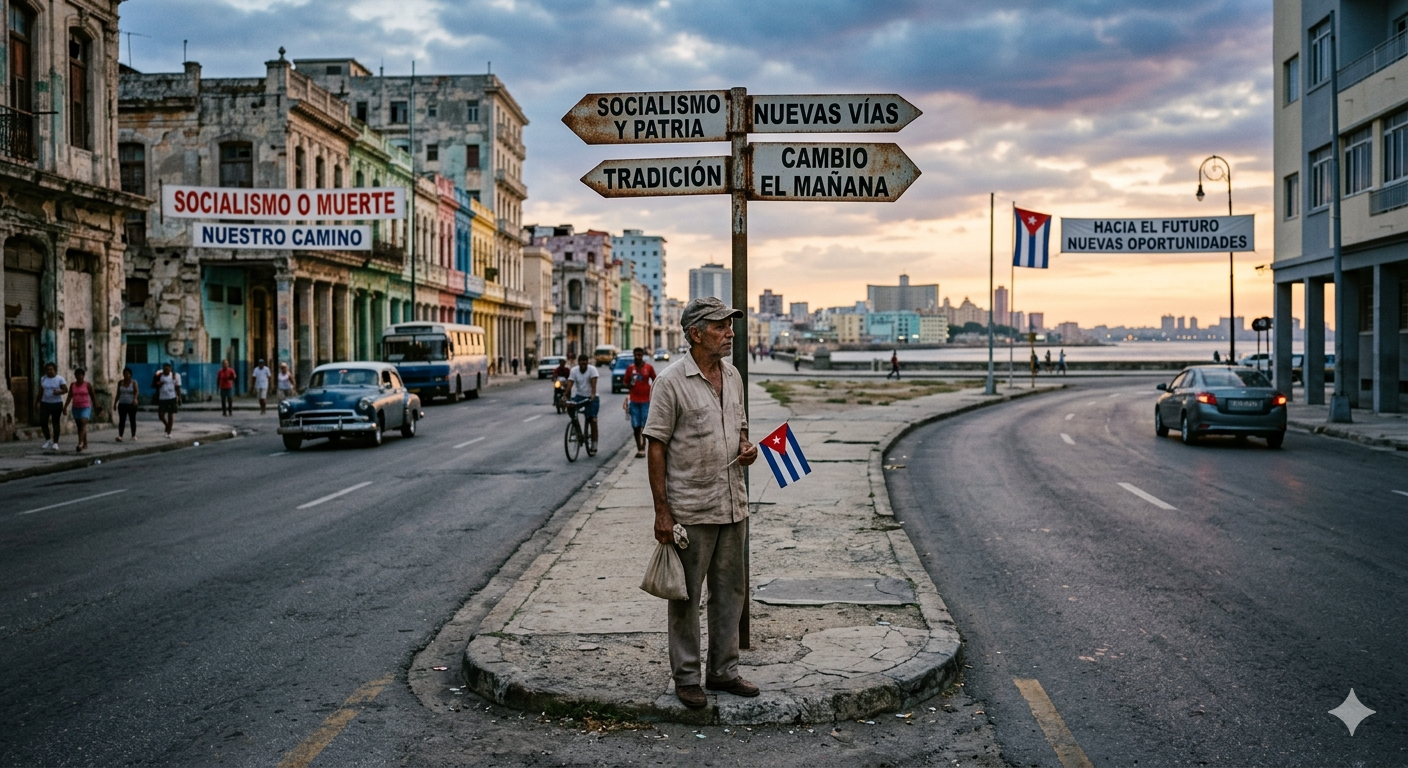 Cuba en la encrucijada: el mundo reza por una paz dialogada y la vuelta a los derechos humanos. Imagen generada con IA